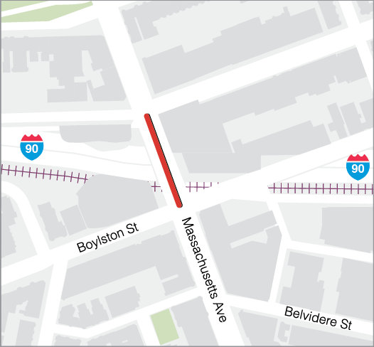 BOSTON: DECK/SUPERSTRUCTURE REPLACEMENT OF BRIDGE B-16-051(4T5), MASS AVENUE OVER I-90 & MBTA (STRUCTURE 54, MILE 132.84)